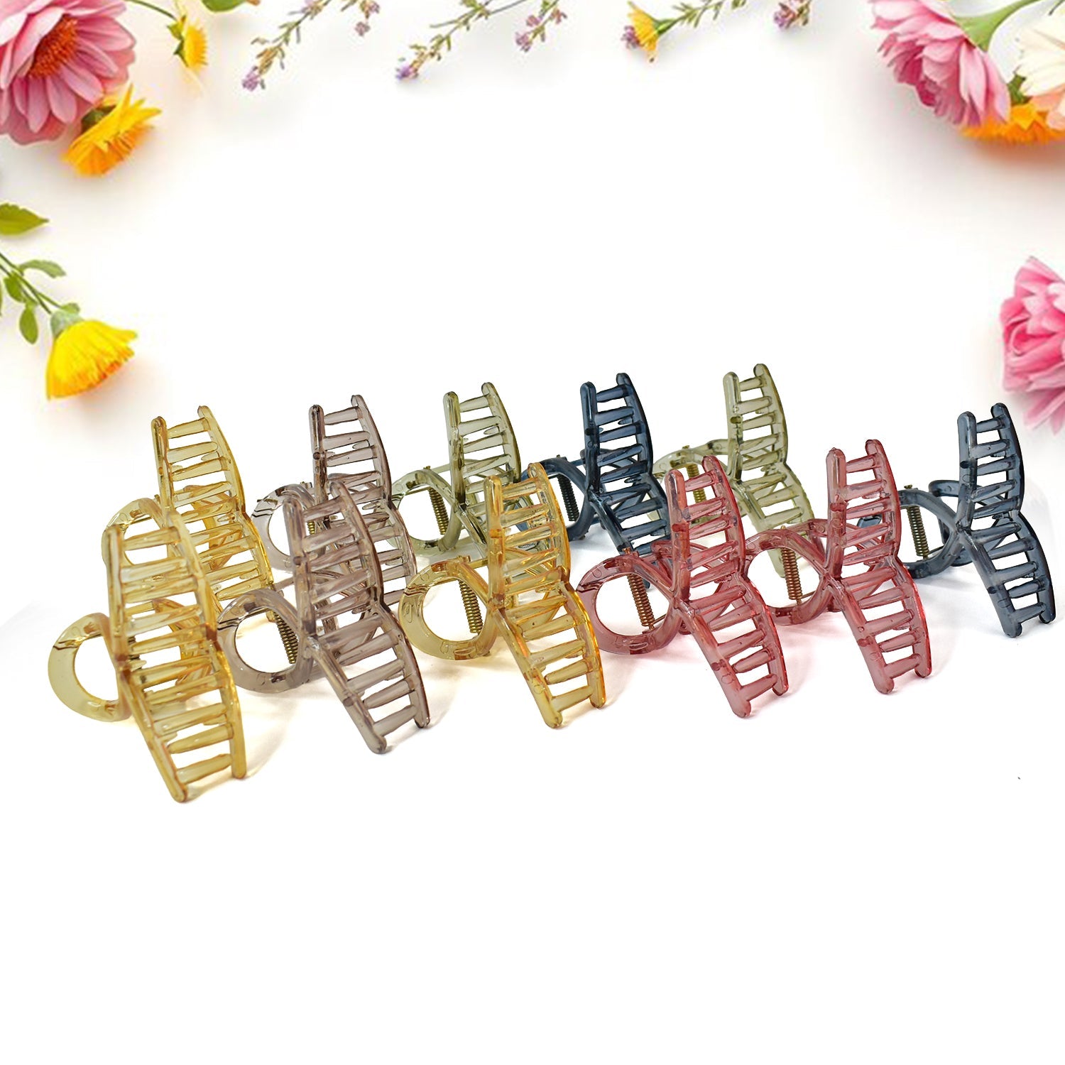 Plastic Hair Clamp Grip, Simple Matte Hair Barrette Clamp (1 Pc) Plastic Hair Clamp Grip, Simple Matte Hair Barrette Clamp (1 Pc)